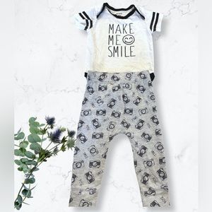 ⭐️2/$20 Smile 😀 cute baby set (PL Baby | size 12m EUC)